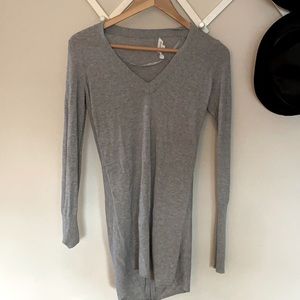 Bcbg generation gray open back sweater